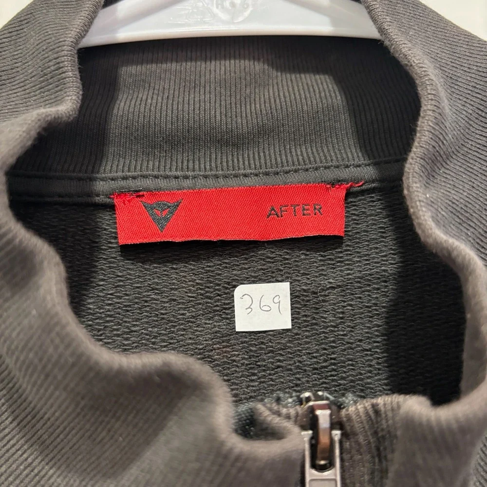 Dainese Motorcycle Full Zip‎ Sweater Black Enjoy Every Road Graphic Jacket XL